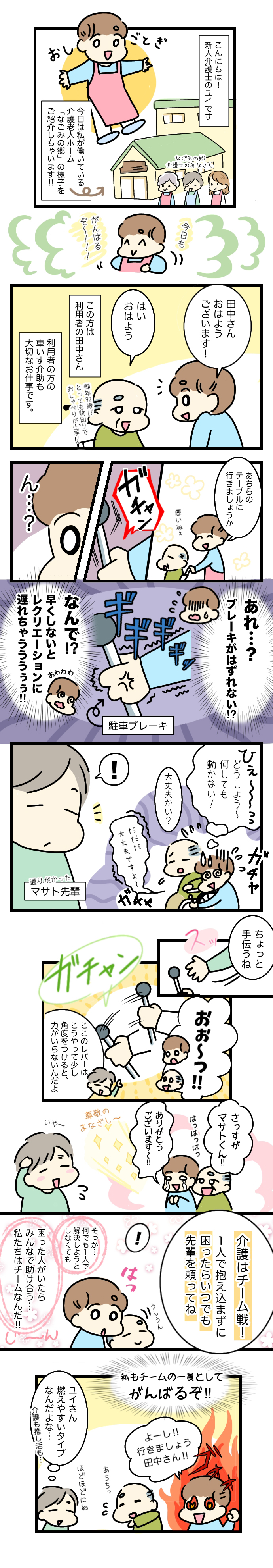 介護漫画 第2話「一人で抱え込まない、チーム戦」